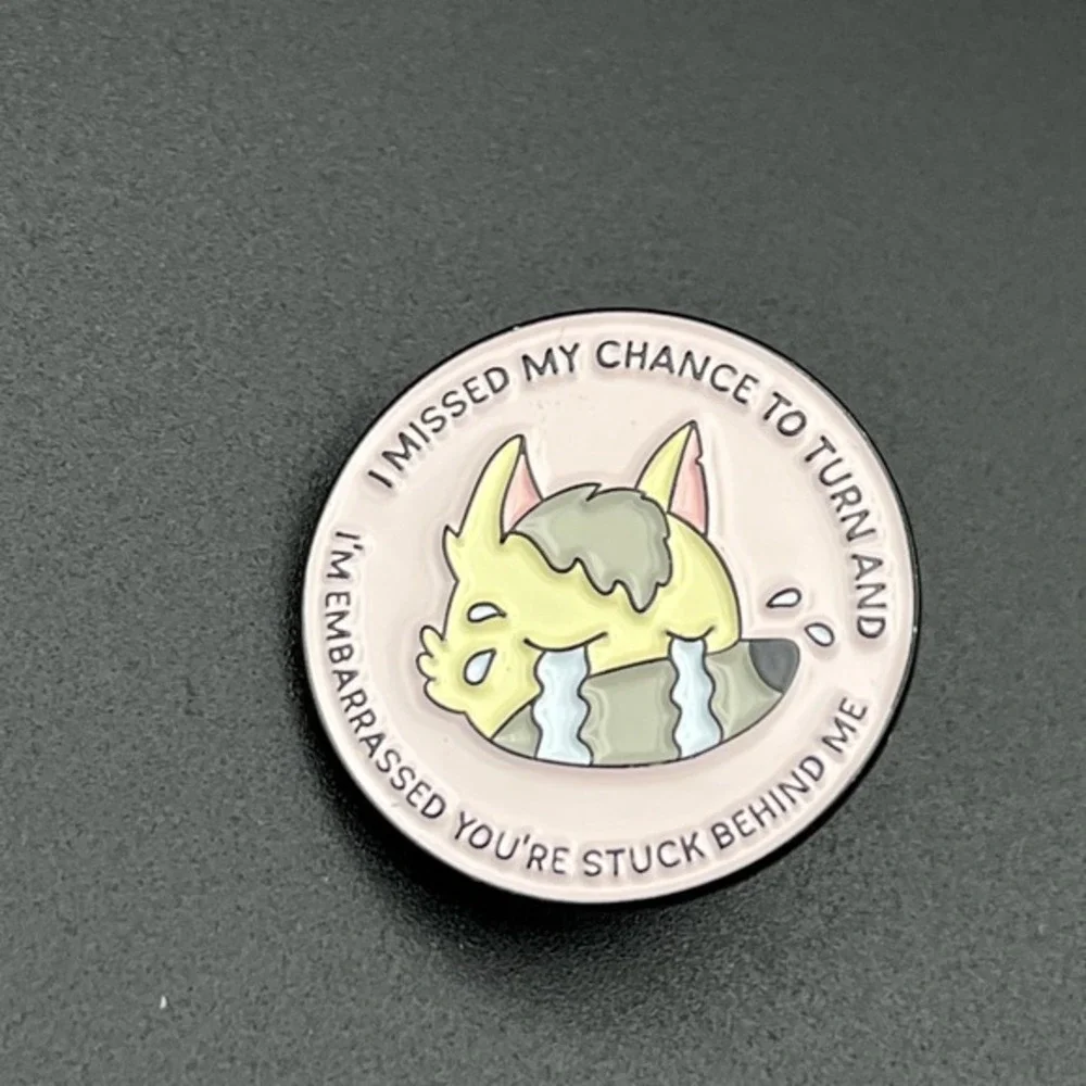 Crying Cat Animal Funny Saying Cute Enamel Lapel‎ Hat Pin
